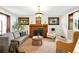 Cozy living room showcases a fireplace, hardwood floors, and ample natural light at 1256 N Emerson St, Denver, CO 80218