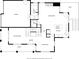 First-floor plan showcasing the layout with the kitchen, living room, and garage at 10938 Mcclellan Rd, Parker, CO 80134