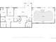 Detailed floor plan of the home's lower level highlighting the room sizes and pool layout at 6980 Oak St, Arvada, CO 80004