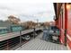 Private deck overlooks parking and city views at 3233 Osage St # 2A, Denver, CO 80211