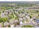 A neighborhood aerial view showcasing well-maintained homes, mature trees, and convenient access to nearby amenities at 20530 Parker Vista Cir, Parker, CO 80138