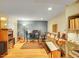 Finished basement setup as a recording studio with instruments, desk, and audio equipment at 20530 Parker Vista Cir, Parker, CO 80138
