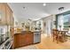 Open-concept kitchen with modern appliances and a breakfast nook, perfect for casual dining and entertaining at 20530 Parker Vista Cir, Parker, CO 80138