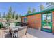 This spacious deck is great for entertaining or just relaxing at 6743 Wild Rose Ln, Evergreen, CO 80439