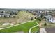 Aerial view of community green space and walking paths at 11828 Churchfield St, Parker, CO 80134