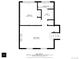 Basement floor plan including bedroom, laundry area, bath, and Gathering room at 17900 E Mexico Dr, Aurora, CO 80017
