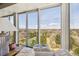 Breathtaking views from the living room with large windows overlooking lush greenery and city skyline at 1900 E Girard Pl # 907, Englewood, CO 80113