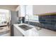 Modern kitchen with stainless steel appliances, ample counter space, and stylish decorative accents at 500 S Pennsylvania St # 520, Denver, CO 80209