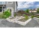 Backyard garden with raised beds, perfect for growing flowers or vegetables at 11821 Discovery Ln, Parker, CO 80138