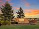 Saddle Brooke community entrance sign at sunset at 2111 Enterprise St, Superior, CO 80027
