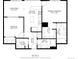 Floor plan for this apartment, a one bedroom plus a bedroom/office and two bathrooms at 5401 S Park Terrace Ave # 105A, Greenwood Village, CO 80111