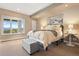 Bedroom with queen bed and beautiful mountain views at 1621 Baneberry Ln, Golden, CO 80401