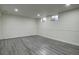 Unfinished basement with paneled walls and recessed lighting at 7396 S Knolls Way, Centennial, CO 80122