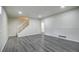 Unfinished basement with paneled walls and recessed lighting at 7396 S Knolls Way, Centennial, CO 80122
