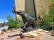 A statue of a bronze mastodon outside the Denver Museum of Nature & Science at 1622 Monroe St, Denver, CO 80206