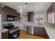 Modern kitchen featuring stainless steel appliances and white countertops at 4499 E Colorado Ave, Denver, CO 80222
