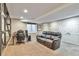 Basement with entertainment space at 9889 Aftonwood St, Highlands Ranch, CO 80126