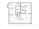 Basement with labeled dimensions for bedroom, bathroom, laundry room, closet, and finished basement space at 12234 W Saratoga Ave, Morrison, CO 80465