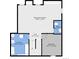 Basement floorplan with a recreation room, bedroom, laundry room and bathroom at 10222 W Ida Ave # 237, Littleton, CO 80127