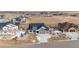 Aerial view of house and neighborhood, showcasing the property's location at 528 Nesting Eagles Way, Berthoud, CO 80513