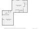 Basement floorplan showcasing a recreation room, wet bar, and bathroom layout at 5572 Fullerton Cir, Highlands Ranch, CO 80130