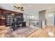 This office boasts hardwood floors, a built-in bookshelf, and natural light at 5572 Fullerton Cir, Highlands Ranch, CO 80130