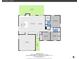 Detailed floorplan layout of a home, highlighting the dimensions and arrangement of rooms including bedrooms and garage at 8357 Dudley Ct, Arvada, CO 80005