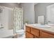 Bathroom with shower-tub combination at 8677 S Buchanan Way, Aurora, CO 80016