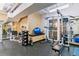 Spacious gym with modern equipment, weights, and exercise areas at 444 17Th St # 1003, Denver, CO 80202