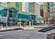 Exterior of an urban plaza with buildings and people in an urban setting at 444 17Th St # 1003, Denver, CO 80202