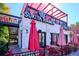 Exterior of Sukiya Ramen and Gong Cha, featuring outdoor seating and modern design at 1194 S Washington St, Denver, CO 80210
