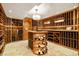 Impressive wine cellar with extensive built-in racking at 2 Cherry Hills Farm Dr, Cherry Hills Village, CO 80113