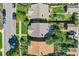 Bird's eye view of houses with well-maintained lawns and gardens in a suburban setting at 2050 S Lincoln St, Denver, CO 80210