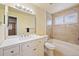 Clean bathroom with bathtub, toilet and vanity at 456 Pluto Ct, Lone Tree, CO 80124