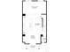 Detailed floorplan of the second floor featuring an open layout with kitchen, dining, balcony and powder room at 2361 Junegrass Ln, Superior, CO 80027