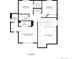 Second floor plan featuring three bedrooms, two baths, laundry, and walk-in closets at 6898 W Rockland Pl, Littleton, CO 80128