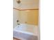 Clean bathroom featuring a white tub with shower at 1100 Colorado Blvd # 305, Denver, CO 80206