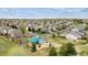 Aerial view of the neighborhood playground in a community park at 5174 S Ukraine St, Aurora, CO 80015
