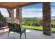 Stone patio with scenic mountain views at 4479 Tierra Alta Dr, Castle Rock, CO 80104