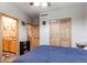 Comfortable bedroom with ensuite bathroom, closet and a cozy bedroom, providing both comfort and convenience at 42919 Vista Rdg, Parker, CO 80138