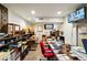 Basement office space with ample storage and two separate desk setups at 7590 E Easter Pl, Centennial, CO 80112