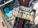 Aerial view of a rooftop pool and seating area at 1901 Wazee St # 304, Denver, CO 80202
