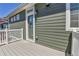Deck with a view and green siding at 1086 Highlands Dr, Erie, CO 80516