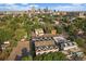 Aerial perspective providing a great view of the property and neighborhood at 1655 N Williams St, Denver, CO 80218
