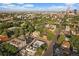 High-angle view of the home, highlighting its neighborhood and city views at 1655 N Williams St, Denver, CO 80218