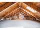 Unfinished attic space with vaulted ceilings and skylight at 12555 Critchell Ln, Littleton, CO 80127