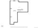 Floor plan of basement layout showing dimensions, stairwell, and square footage at 4884 St Vrain Rd, Firestone, CO 80504
