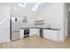 Modern kitchen with white cabinets and stainless steel appliances at 2615 N Steele St, Denver, CO 80205