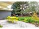 Enjoy this serene patio overlooking the large green backyard with mature trees at 1338 S Fairfax St, Denver, CO 80222