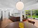 Modern kitchen with open floor plan and stainless steel appliances at 1338 S Fairfax St, Denver, CO 80222